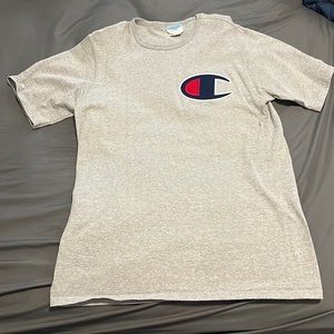 Men’s large champion grey T-shirt